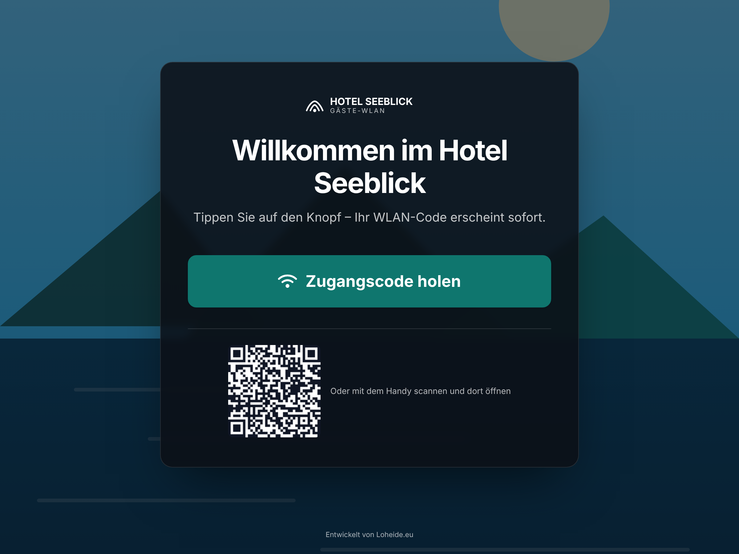 Display-Seite mit eigenem Bild und Farben