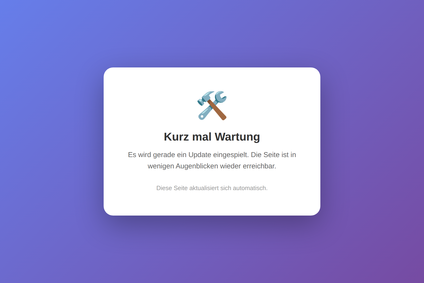 Wartungsmodus