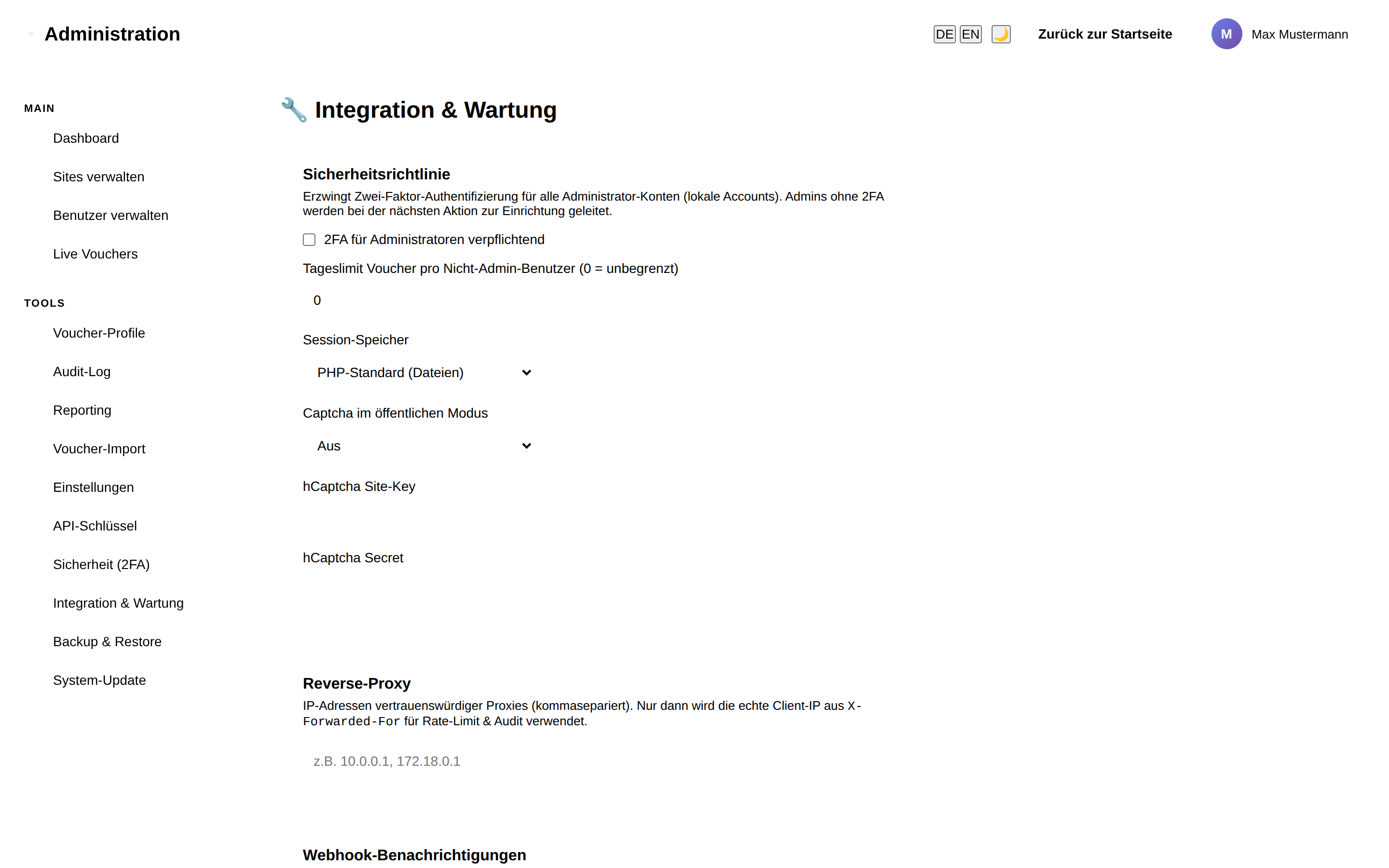Integration & Wartung