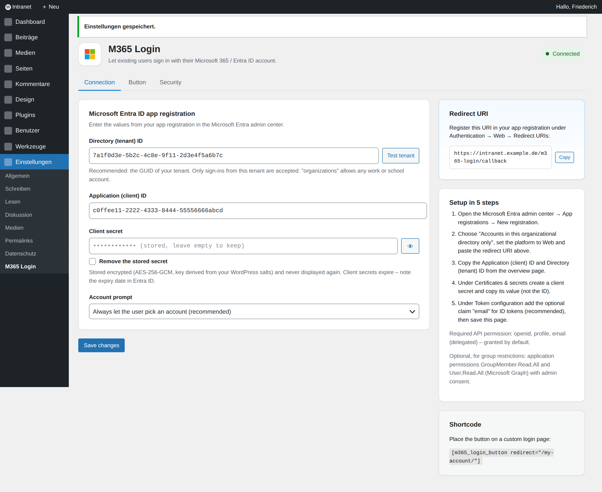 Tab Verbindung